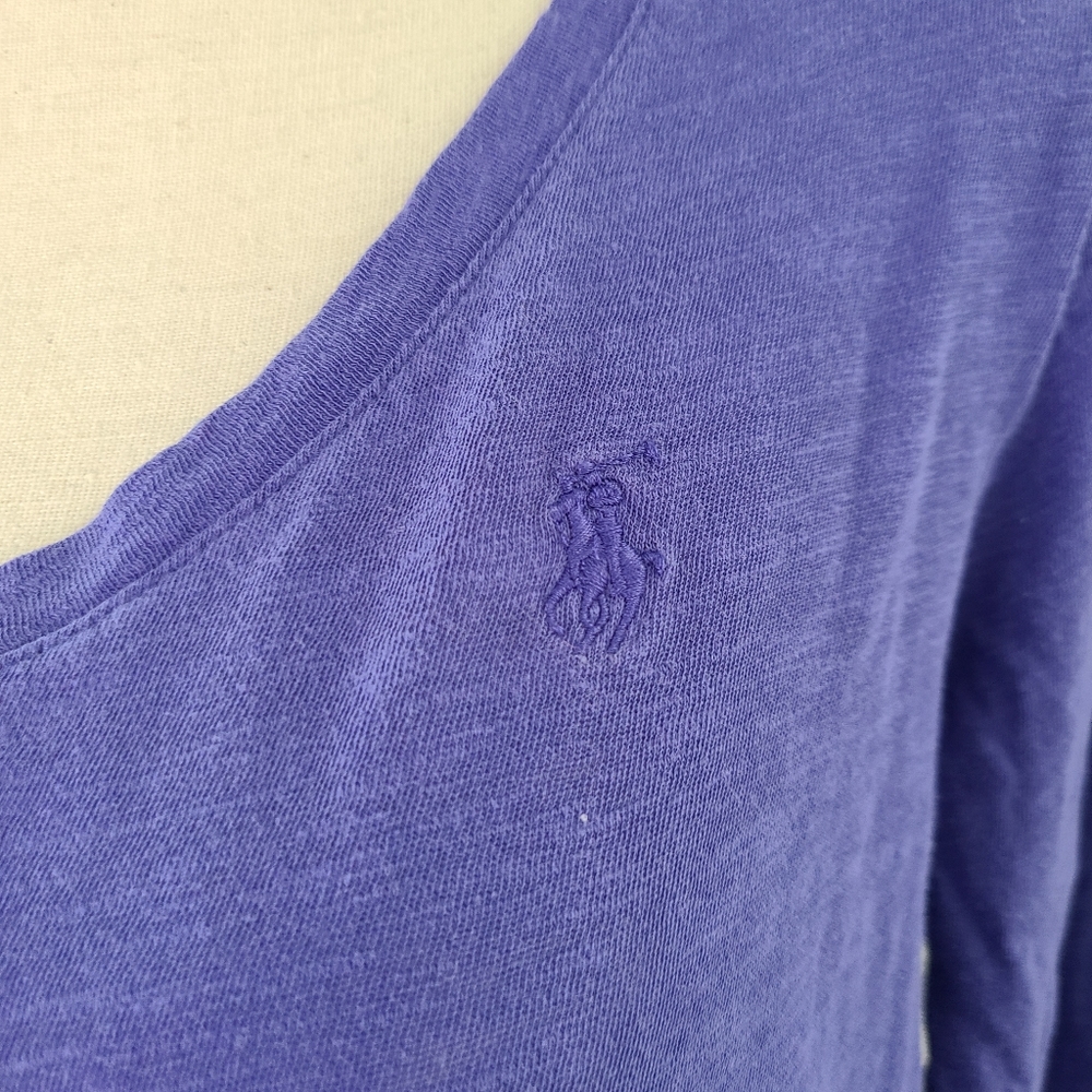 π Ralph Lauren Purple Long Sleeve Shirt Medium - Picture 2 of 4